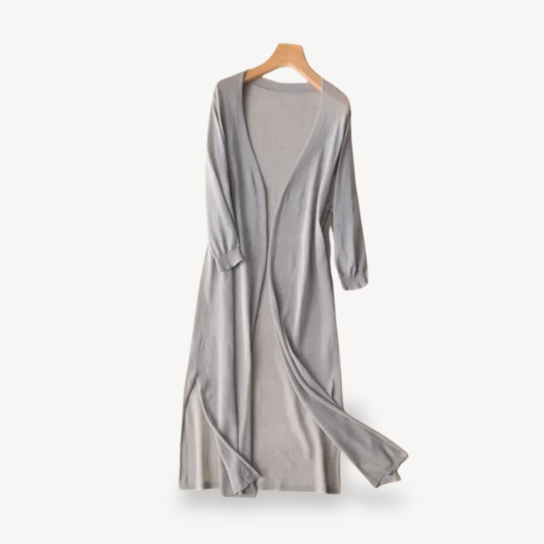 Elarova | Langer Duster-Cardigan aus Strick für Damen