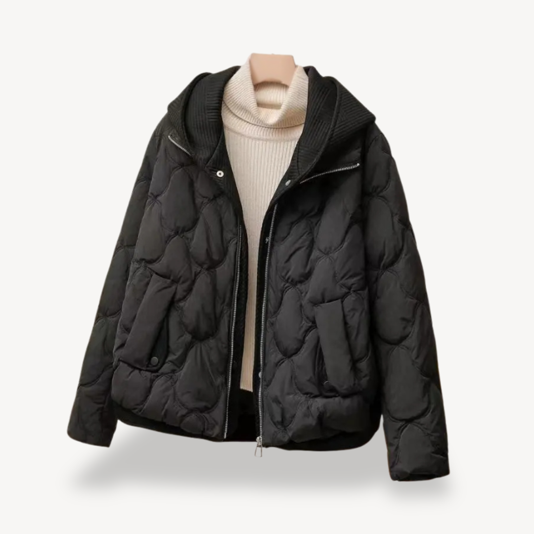 Elarova | Lässige Parkajacke mit Kapuze für Damen