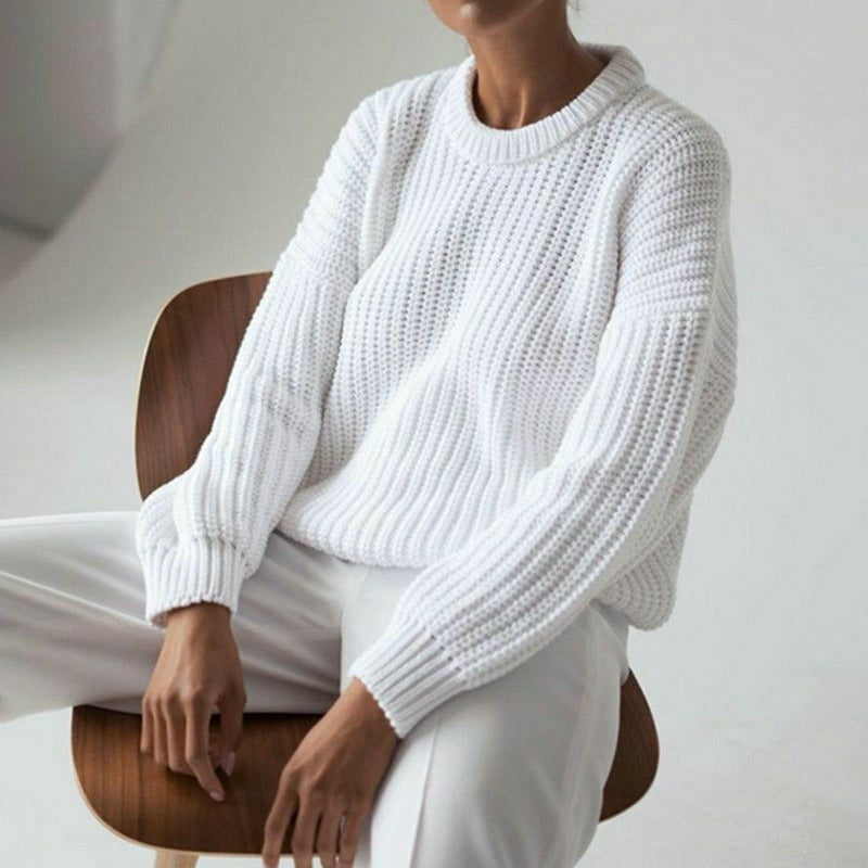 Elarova | Lässiger Fester Strickpullover