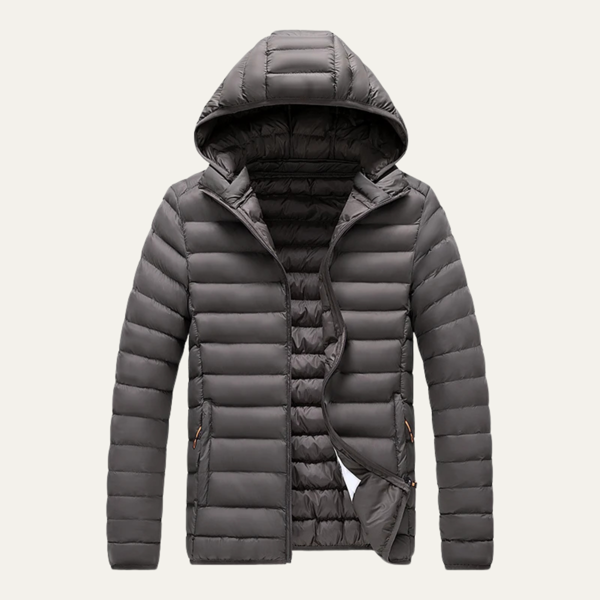 Elarova | Leichte Herren-Winter-Steppjacke mit Kapuze