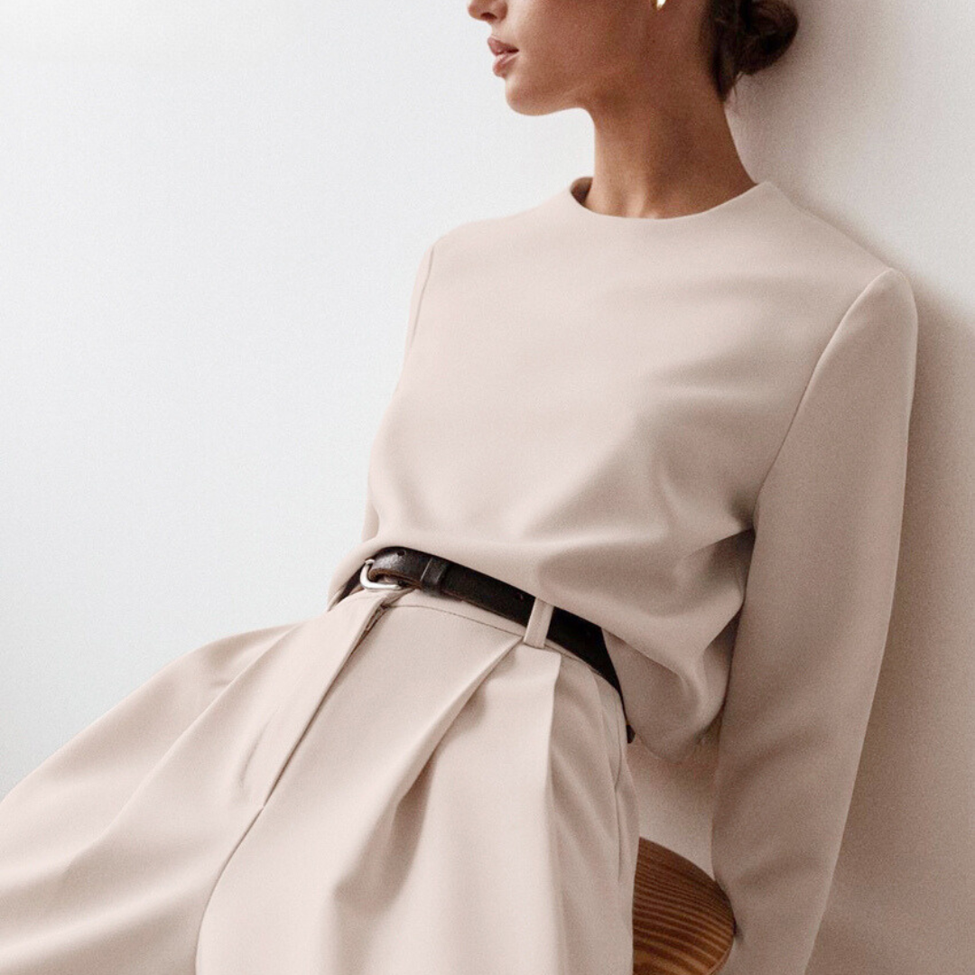 Elarova | Lockeres Set aus langen Ärmeln und Hosen für Damen