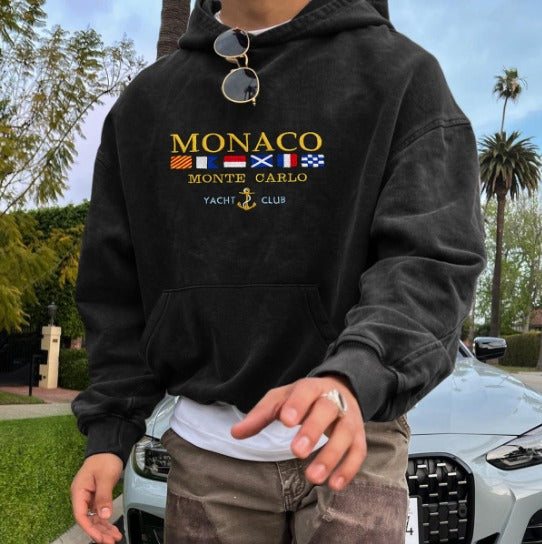 Elarova | Luxus Monaco Yachtclub Kapuzenpulli