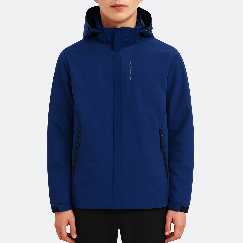 Elarova | Marineblaue Windjacke mit Kapuze