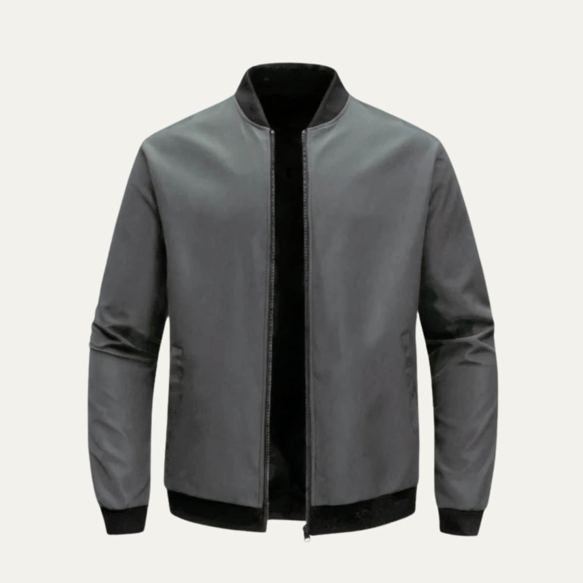 Elarova | Minimalistische, leichte Herren-Bomberjacke mit Reißverschluss