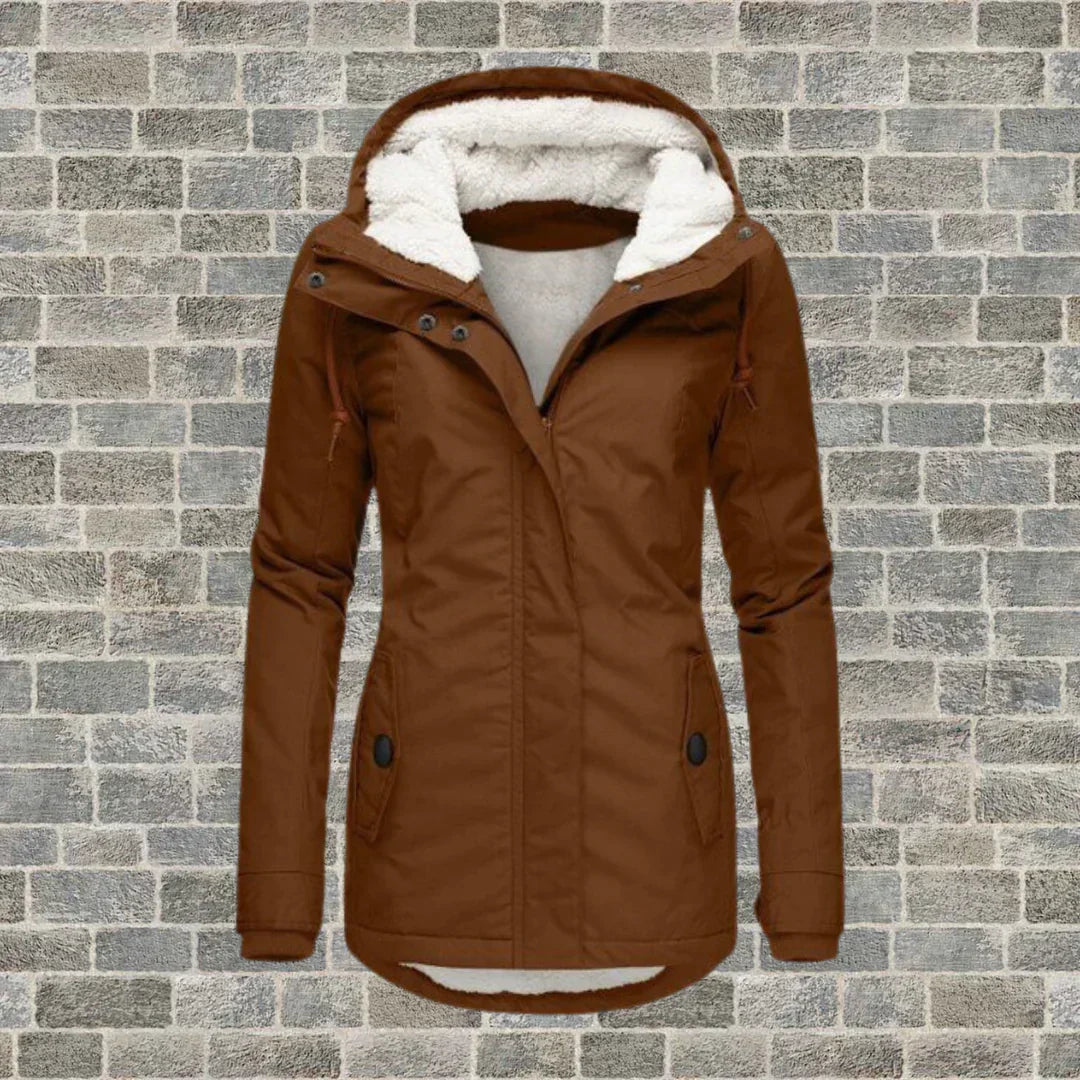 Elarova | Modischer Mantel mit Kapuze für Winter und Herbst