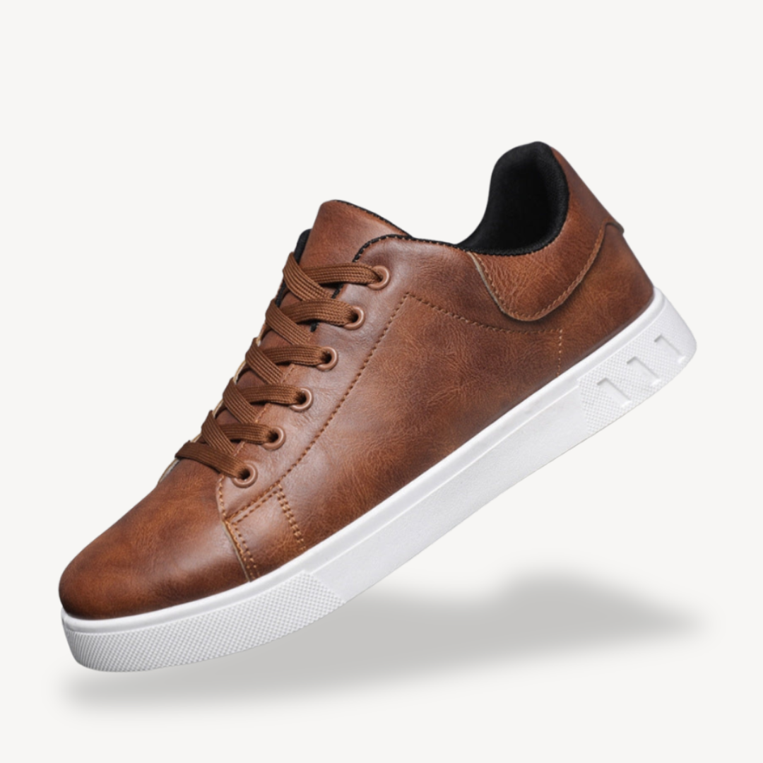Elarova | Orthopädische Freizeit-Sneakers aus Leder für Herren