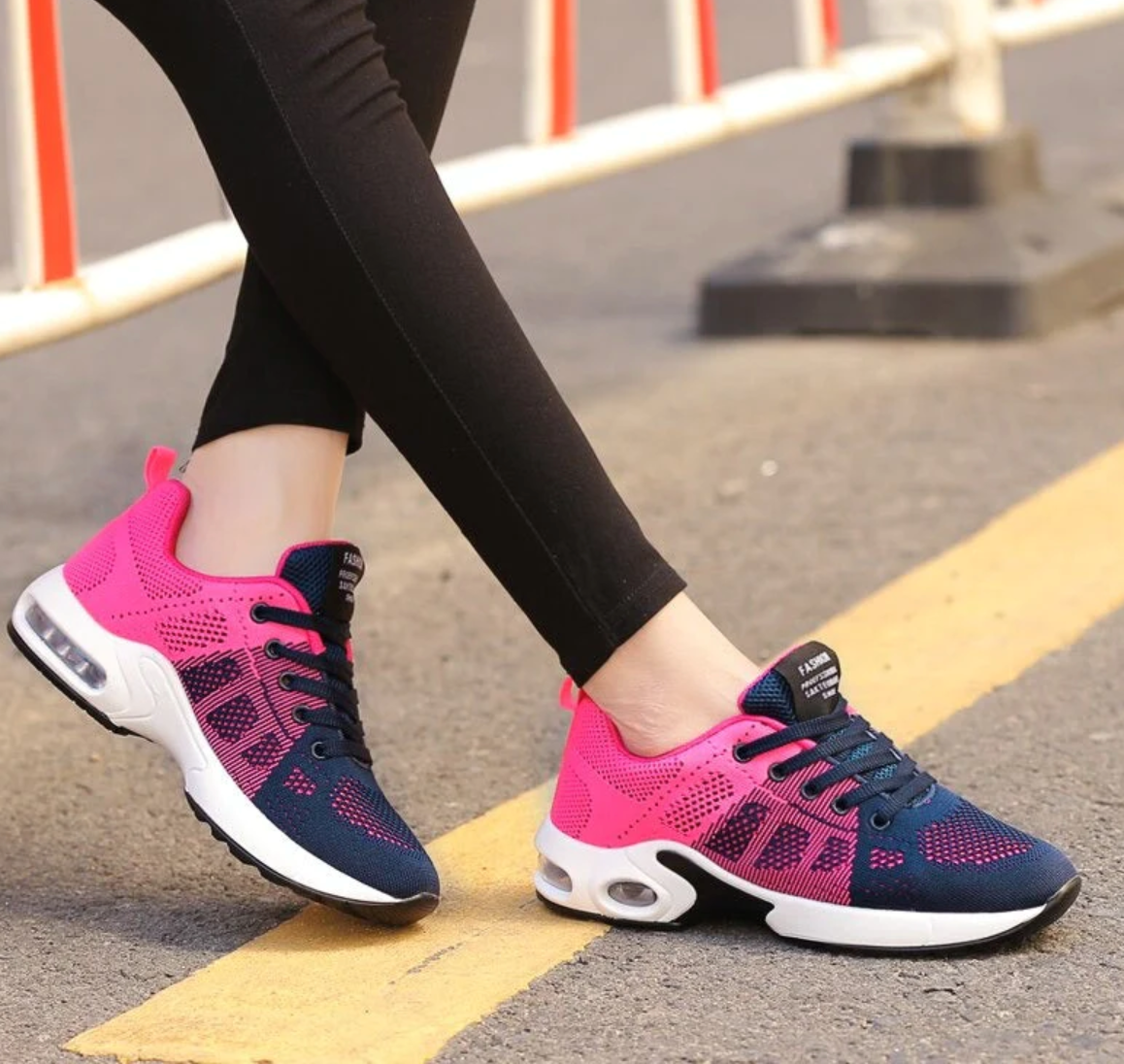Elarova | Orthopädische Leichte, Atmungsaktive Sport Sneaker Für Damen Sportlicher Lässig Running Schuh Mit Air Cushion Sohle