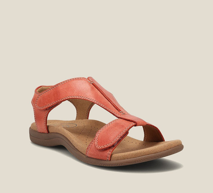 Elarova | Orthopädische Sandalen - Schwarz - Hochwertiges Leder mit Atmungsaktivem Mikrofaserfußbett