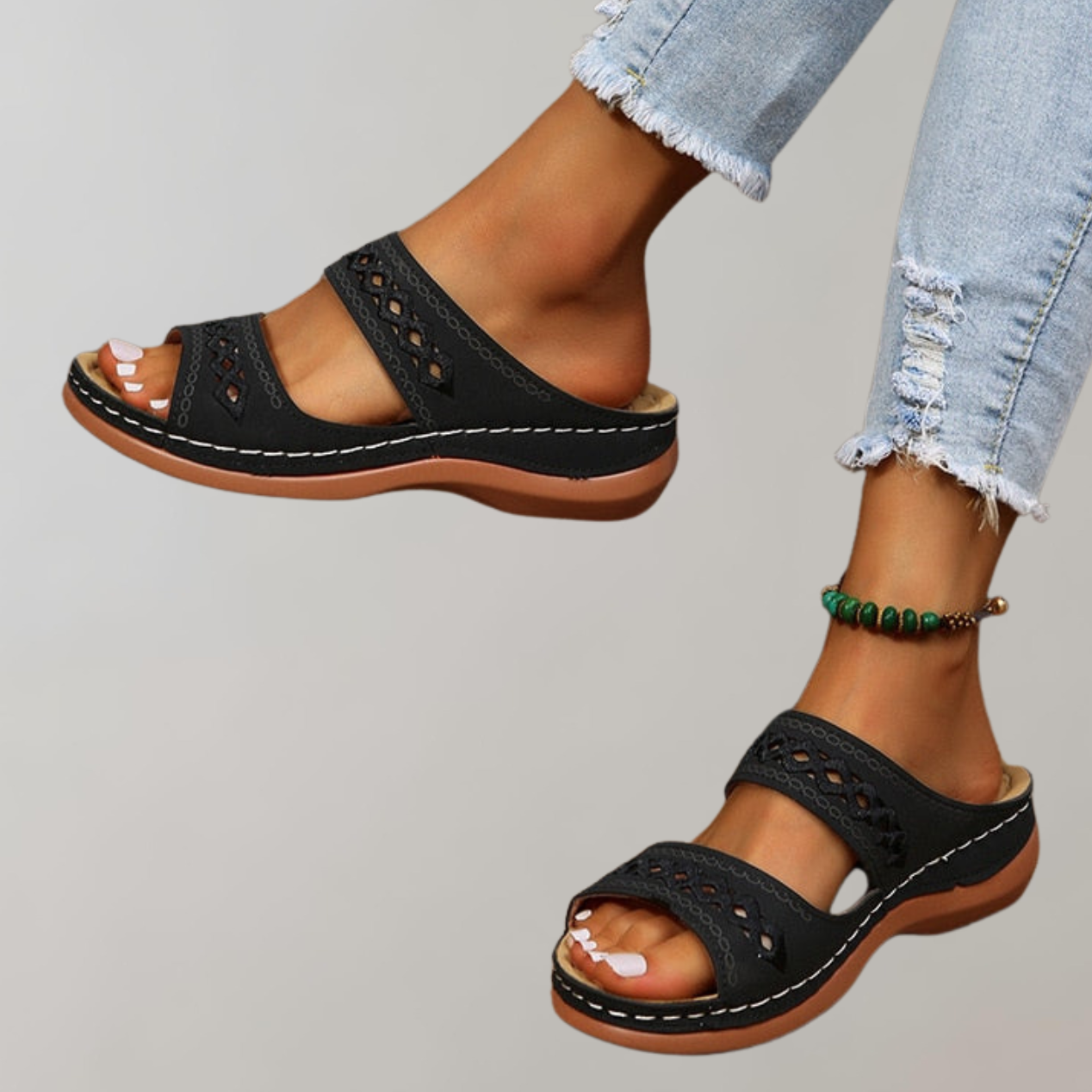 Elarova | Orthopädische Sandalen für Damen | Sandalen damen bequem | Sommer Sandalen Damen