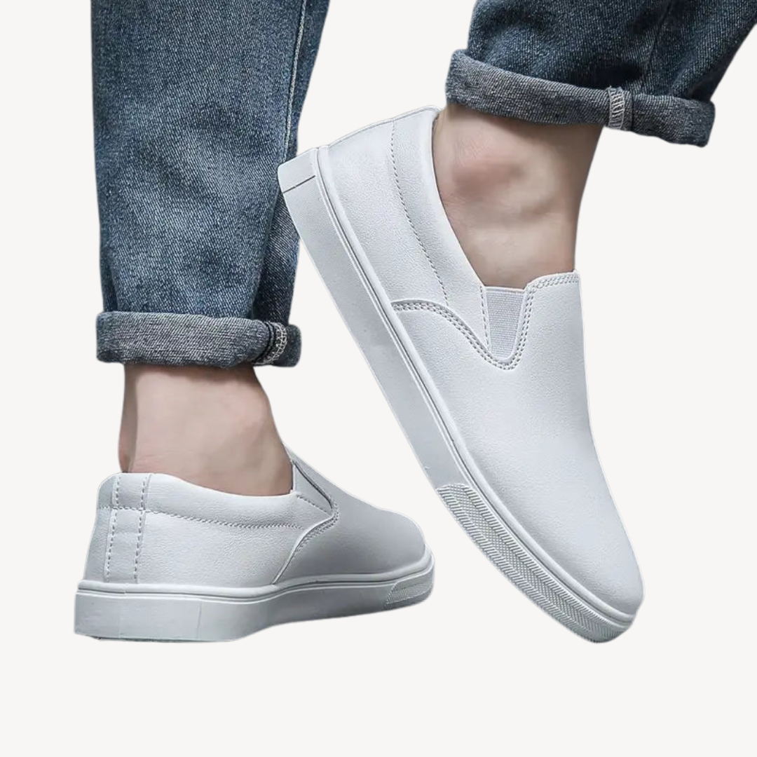 Elarova | Orthopädische Slipper aus Kunstleder für Herren