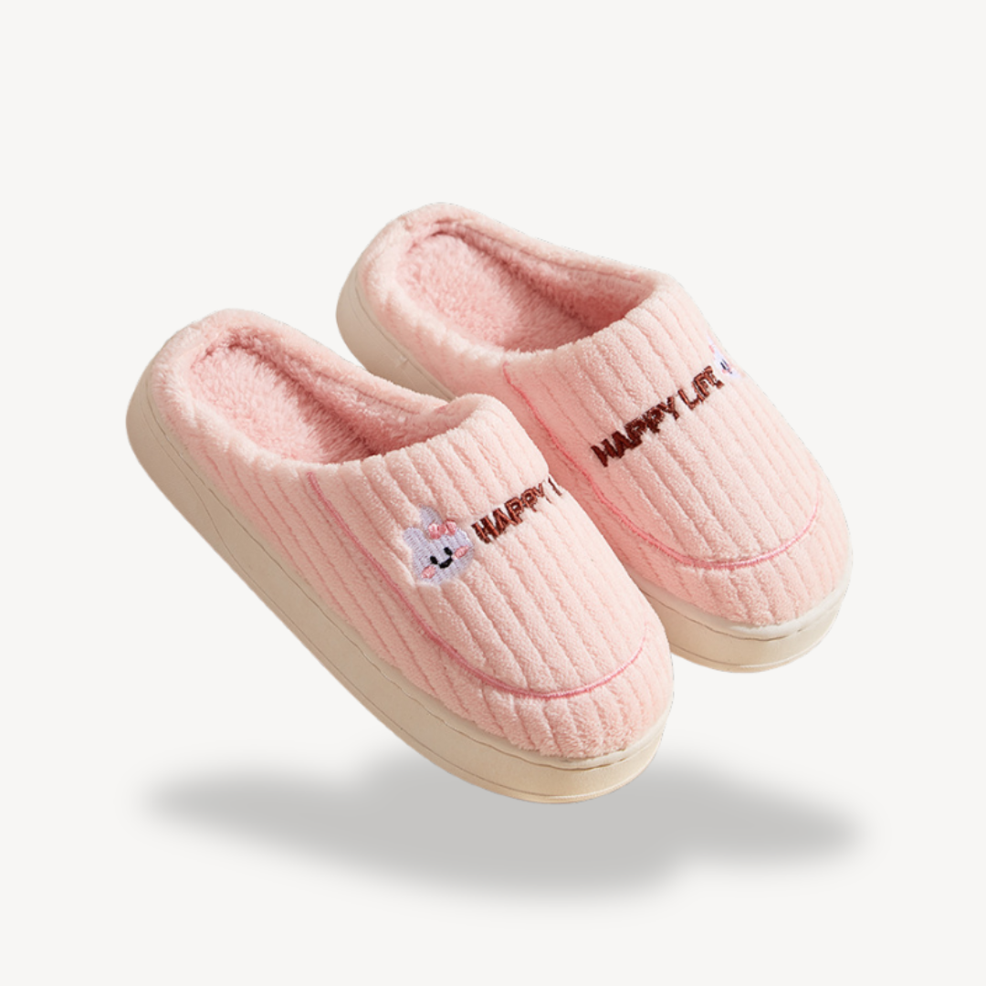 Elarova | Orthopädische Unisex-Hausschuhe aus Plüsch mit Stickerei