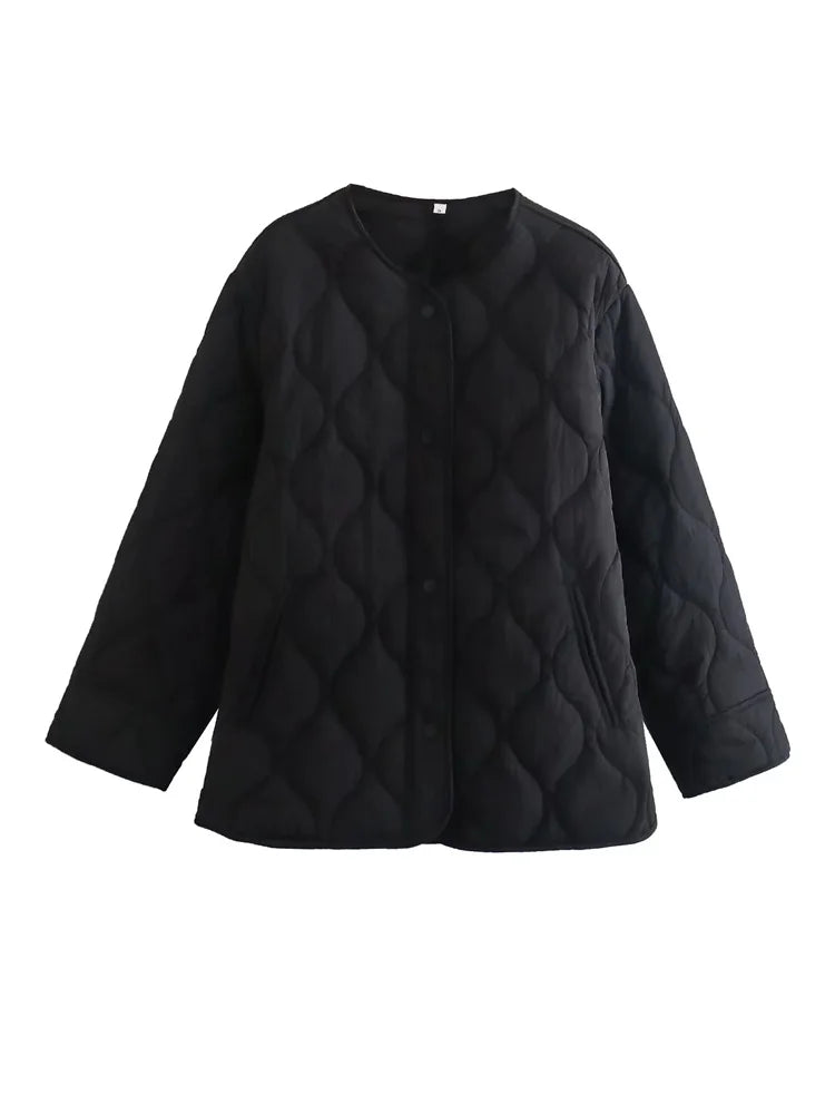 Elarova | Oversize Steppjacke mit Taschen