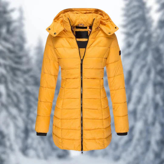 Elarova | Puffer mit Kapuze Winterjacke Damenbekleidung