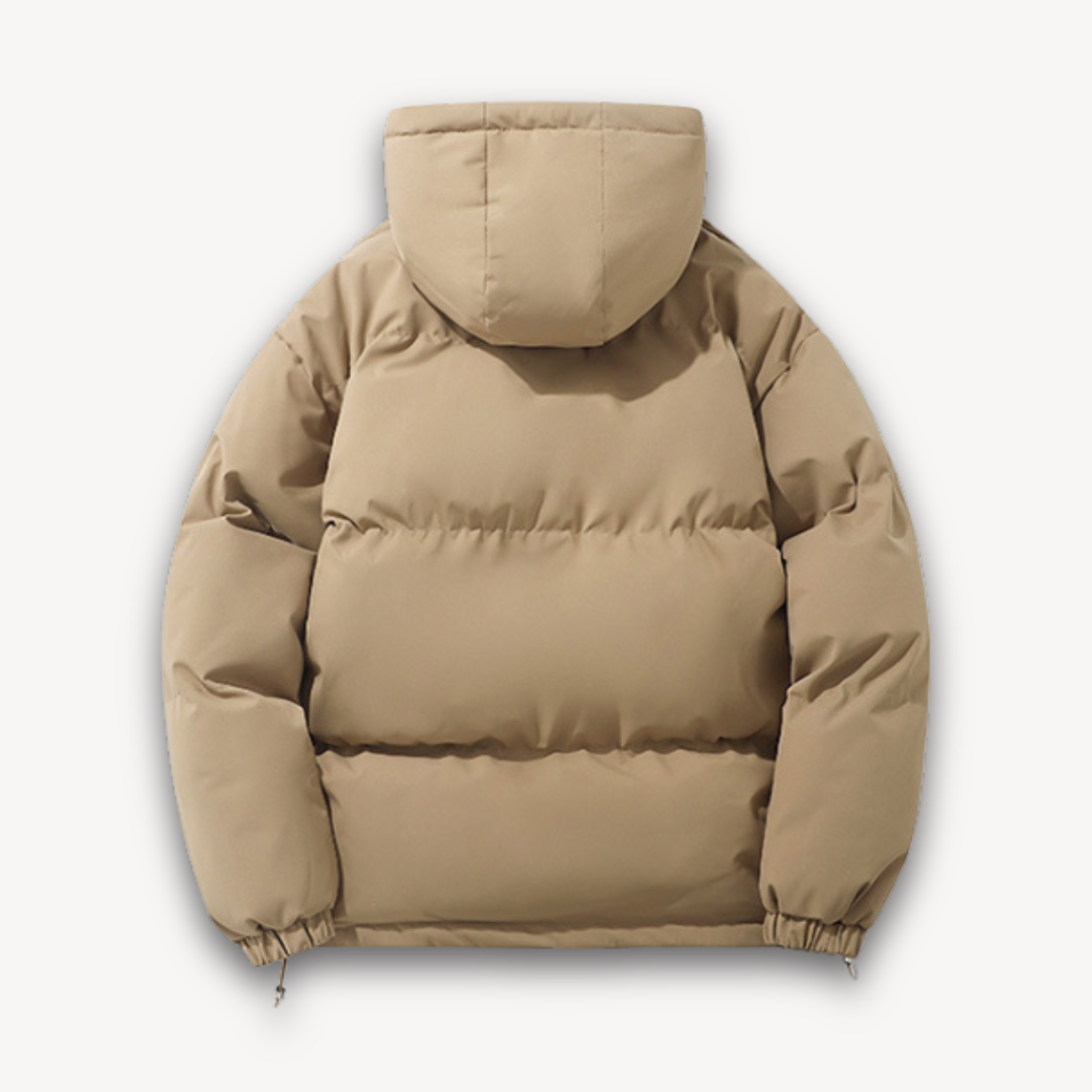 Elarova | Pufferjacke mit Kapuze für Herren – Warme Winteroberbekleidung für Erwachsene – Leichtes Polyester