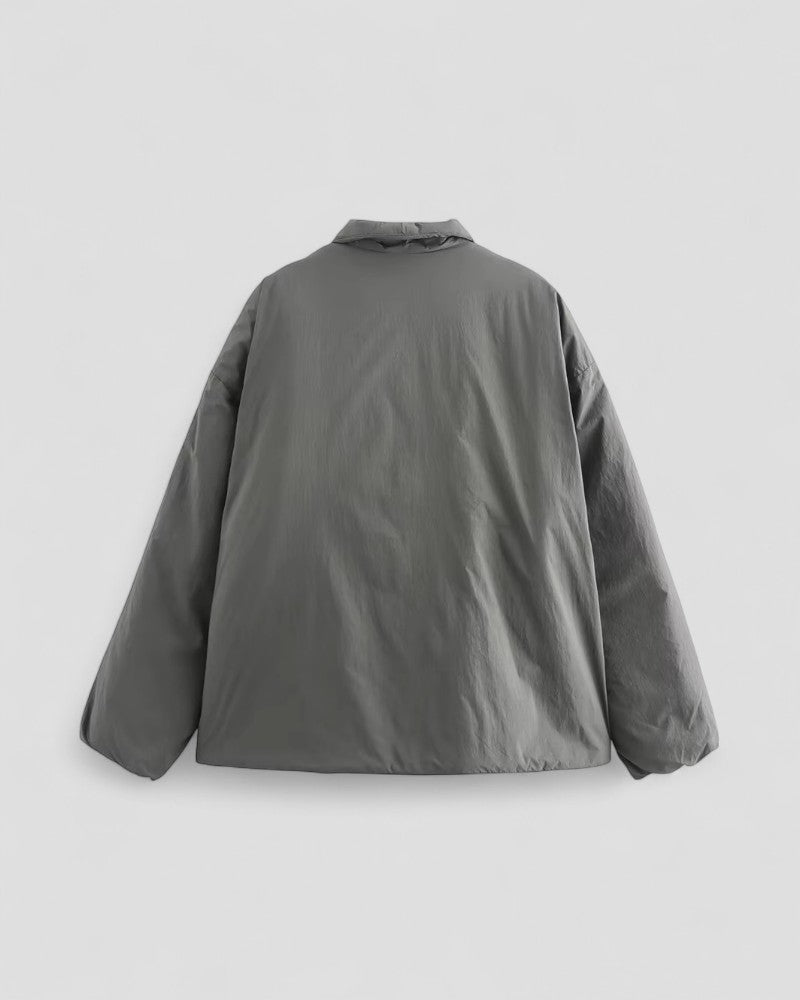 Elarova | Pufferjacke mit Wickeldesign und Taillenband für Damen