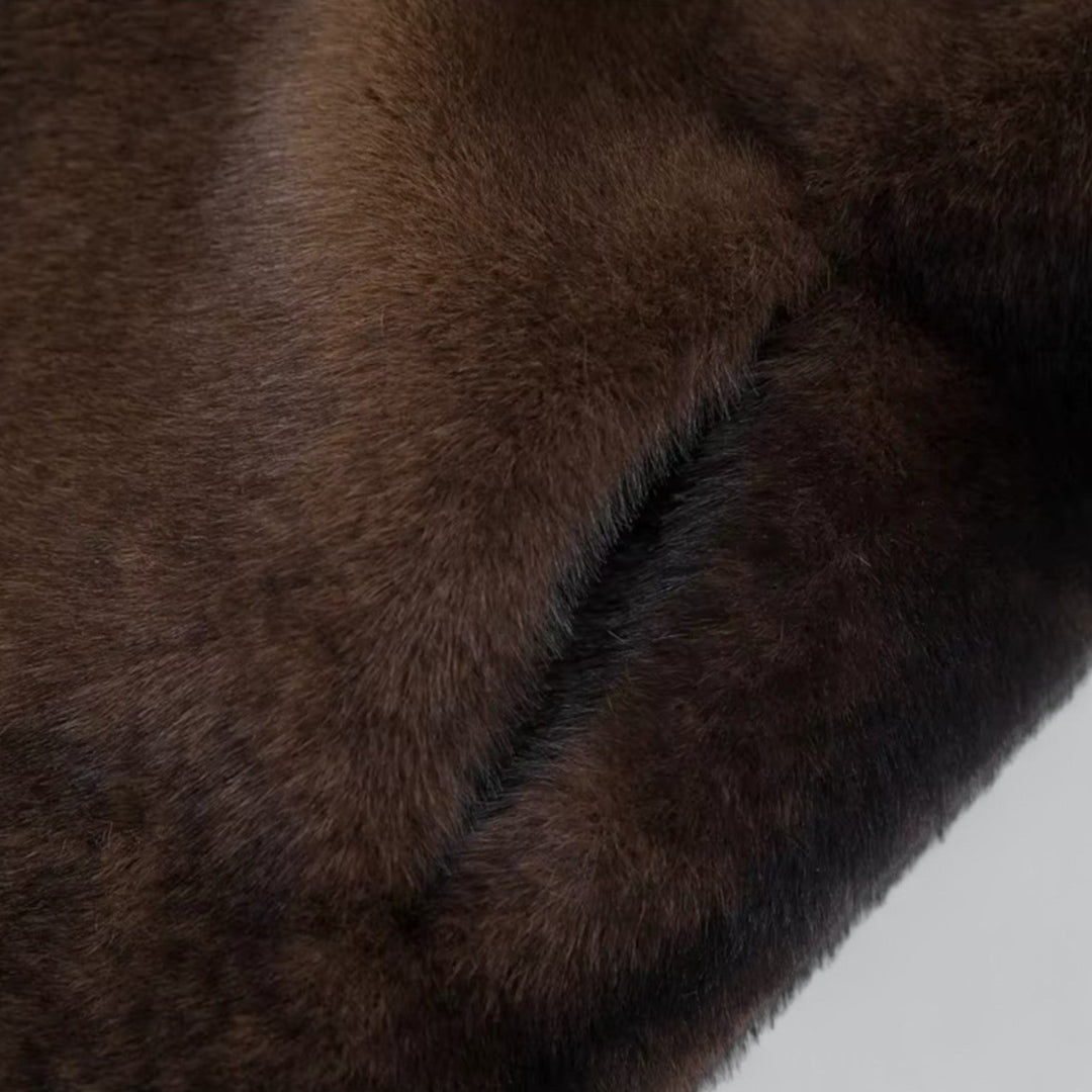 Elarova | Retro-Nerzmantel für Damen