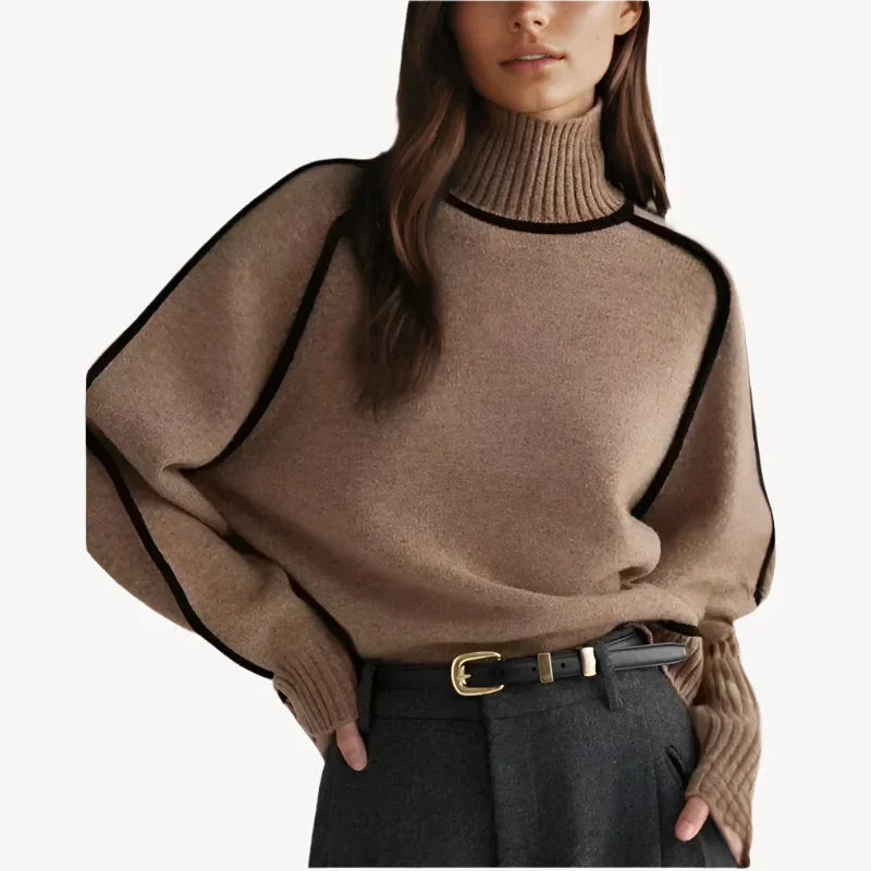 Elarova | Rollkragen Strickpullover für Damen