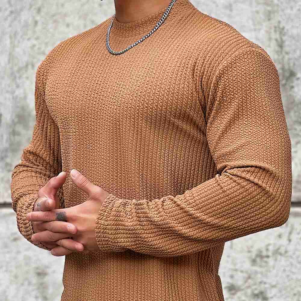 Elarova | Rundhals-Pullover für Herren in zeitlosem Stil