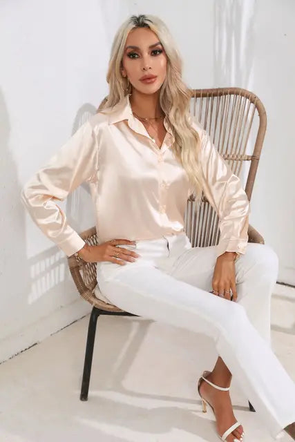 Elarova | Satinbluse