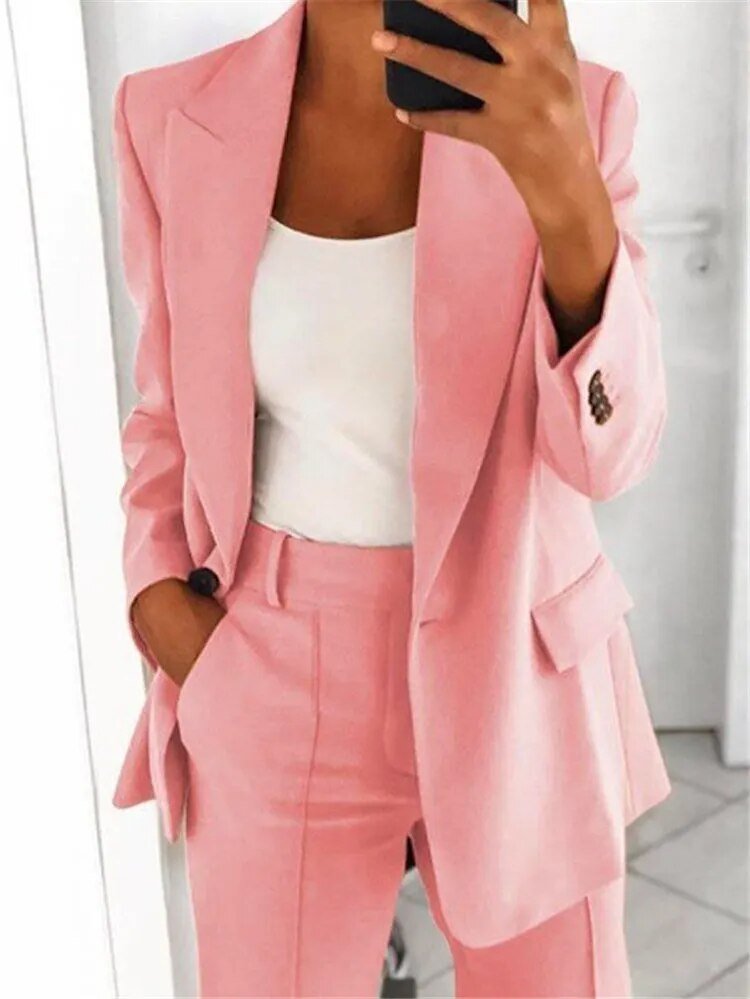 Elarova | Set Klassisch Zweiteilig Damenbekleidung Büro Outfits