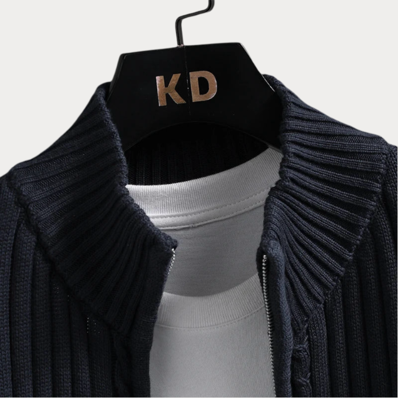 Elarova | Strickjacke mit Reißverschluss für Herren