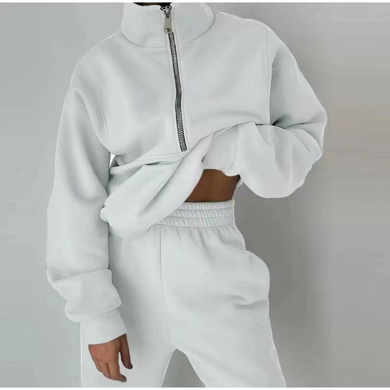 Elarova | Sweatshirt und Hose für Damen bekleidung mit Reiß verschluss