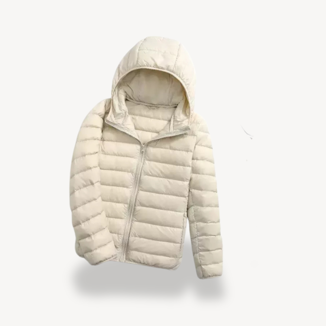 Elarova | Ultraleichte Pufferjacke mit Kapuze für Damen