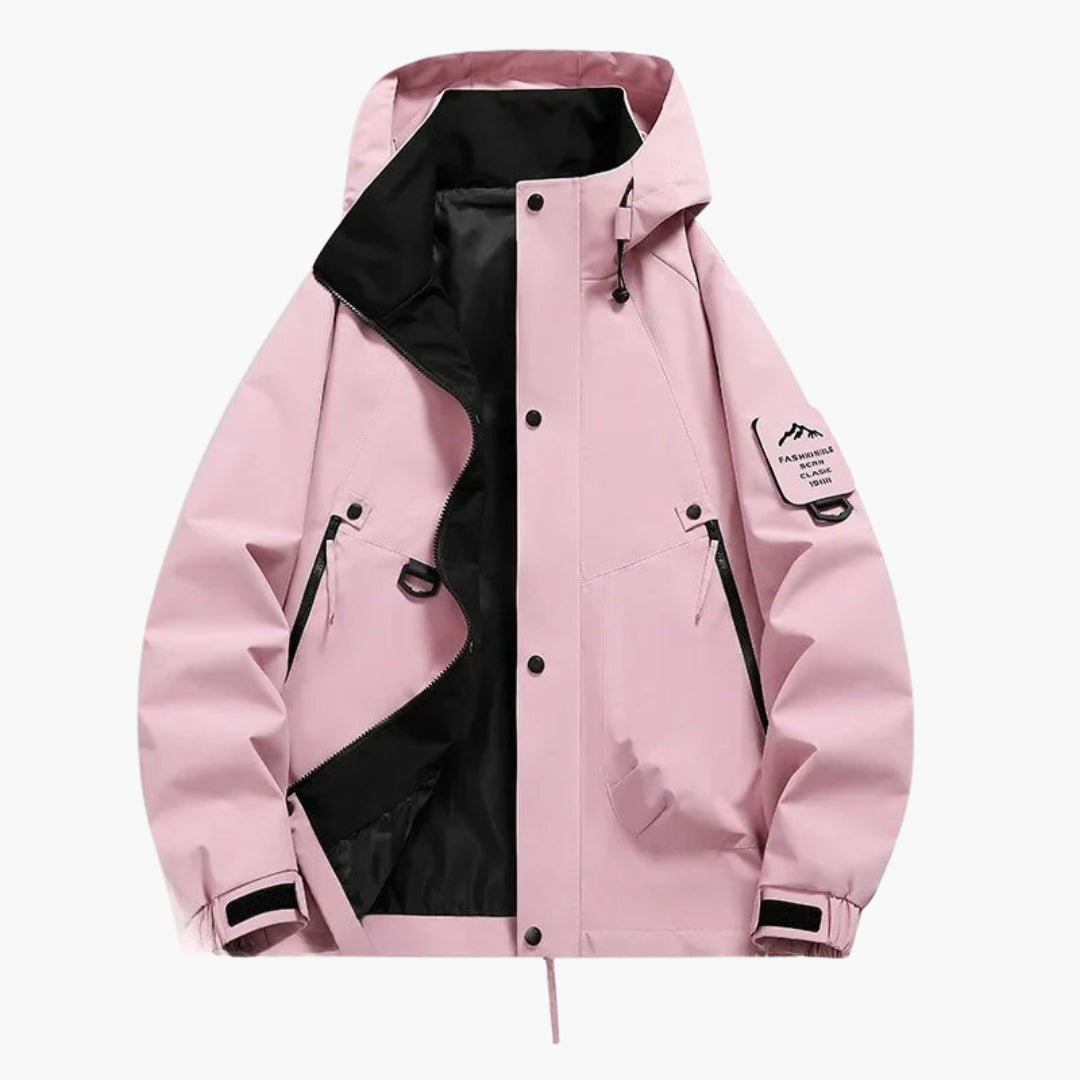 Elarova | Unisex Kapuzen Skijacke mit verstellbarem Schnitt und langen Ärmeln