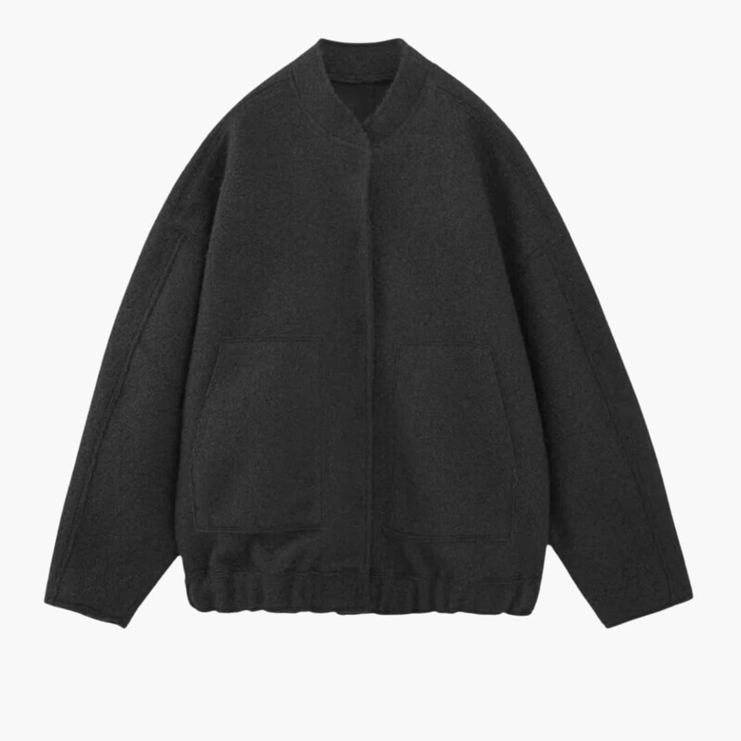 Elarova | Unisex Oversized Jacke mit offener Front