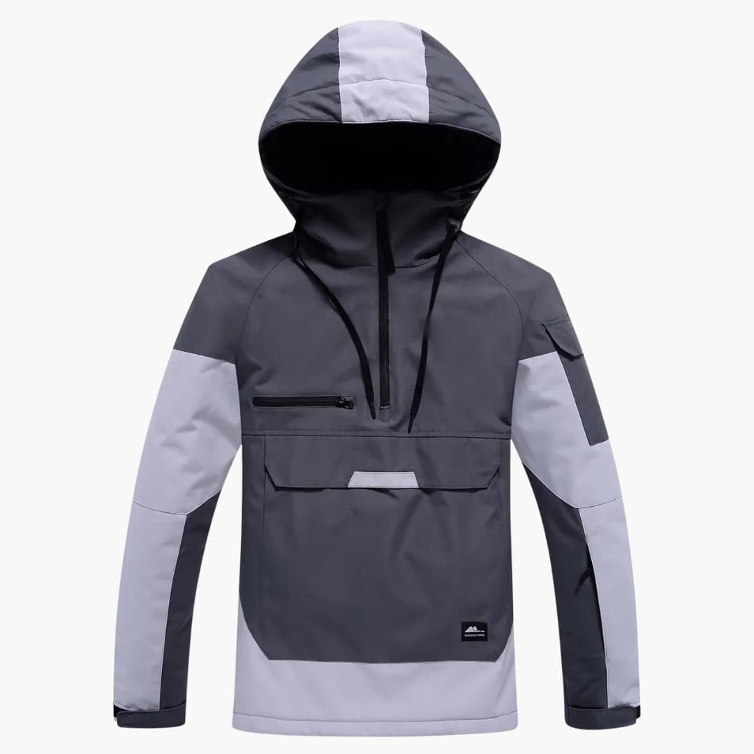 Elarova | Unisex Skijacke mit verstellbarer Kapuze und Reißverschlusstaschen