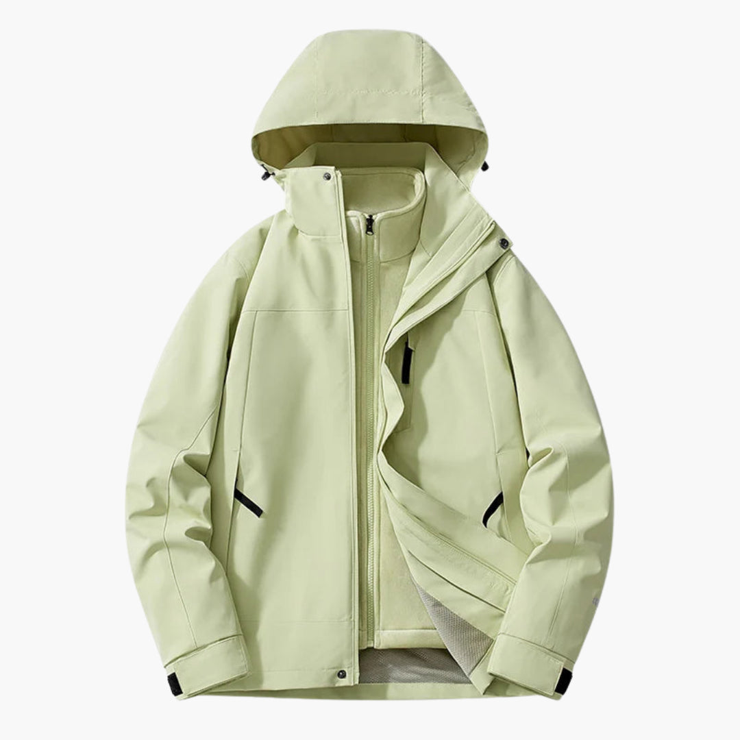 Elarova | Unisex Skijacke mit verstellbarer Kapuze und praktischen Taschen