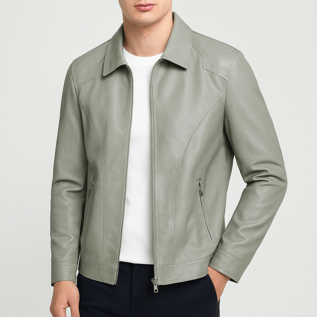 Elarova | Vintage-Bikerjacke aus Leder für Herren