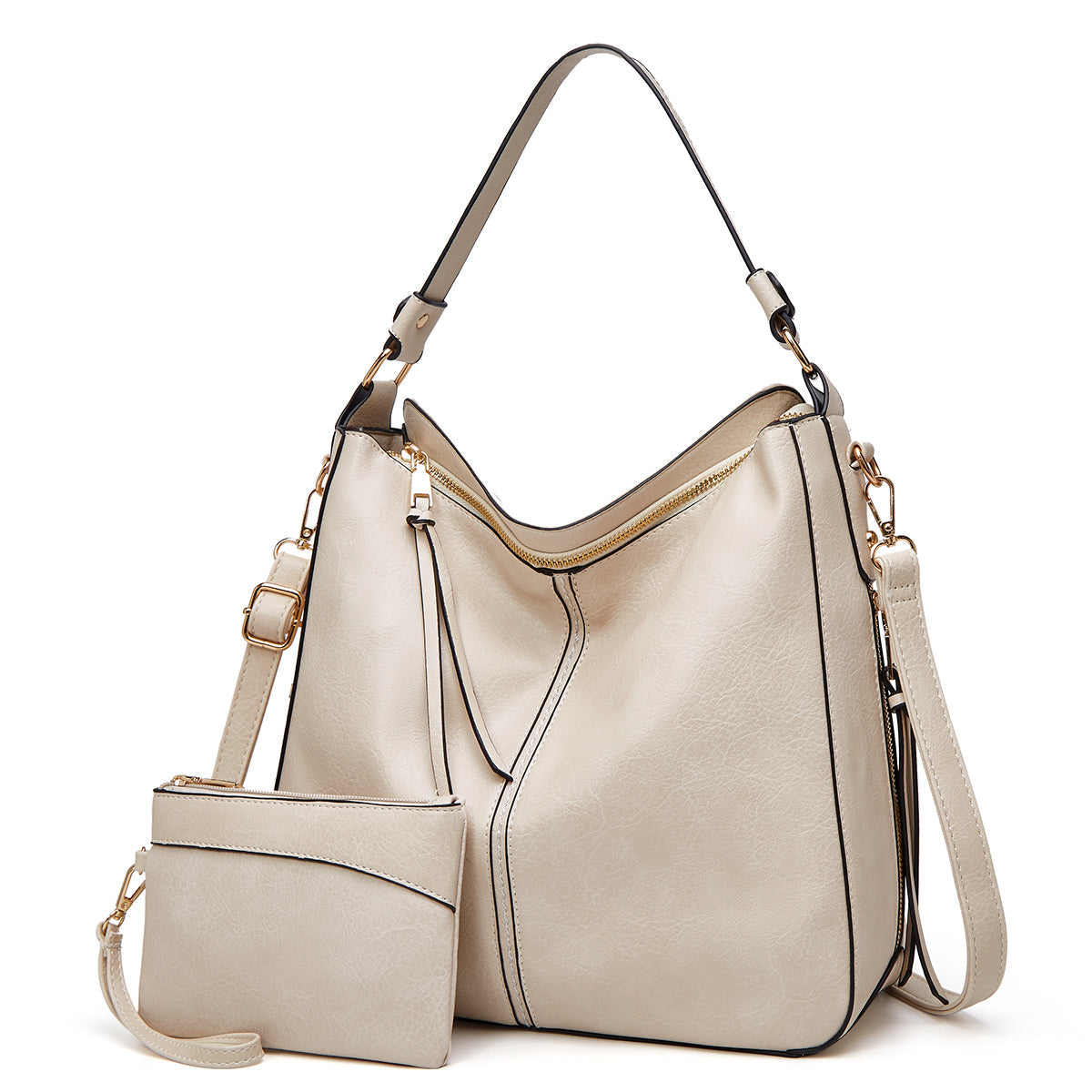 Elarova | Vintageinspirierte Leder HoboTasche