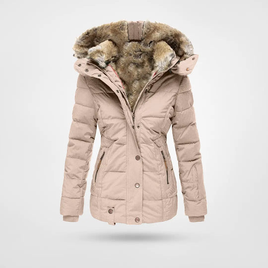 Elarova | Warme modische Winterjacke mit Innenfutter und Kapuze