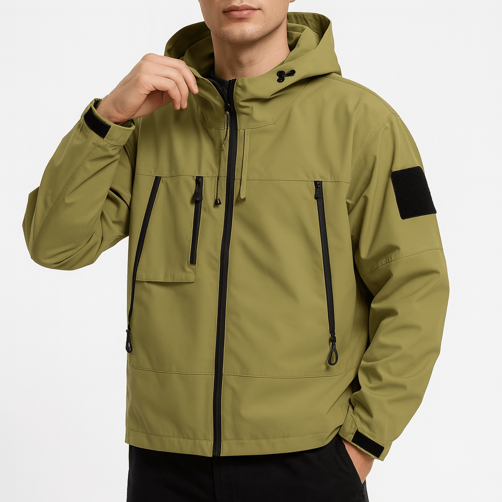 Elarova | Wasserdichte Outdoor-Jacke für Herren mit vielen Taschen