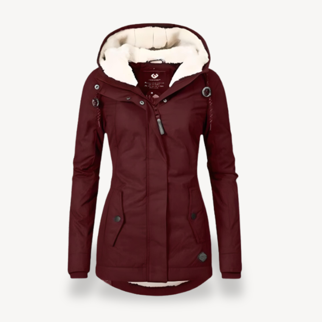 Elarova | Wasserdichte Winterjacke für Damen mit Kapuze