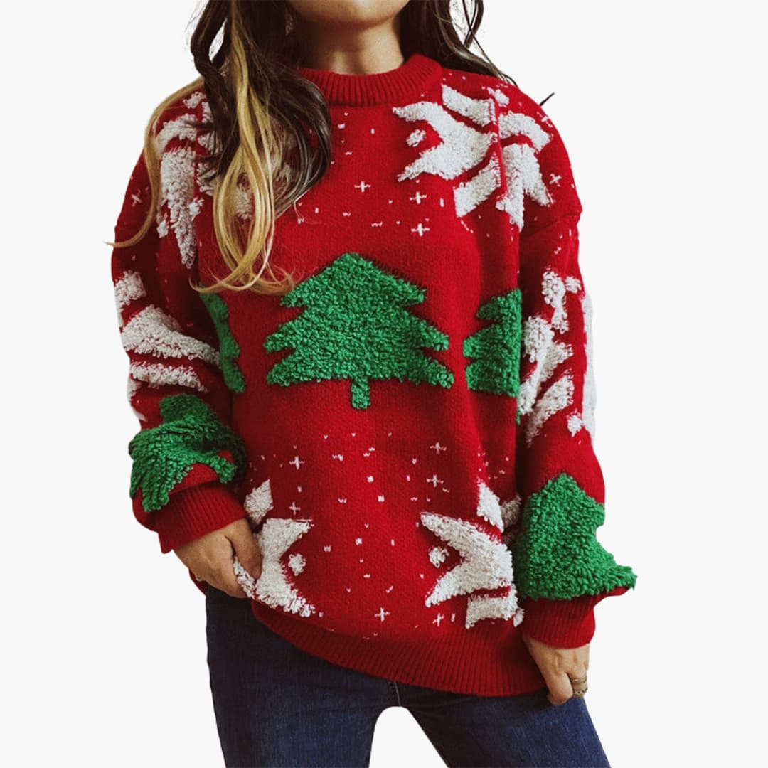 Elarova | Weihnachtspullover für Damen mit festlichem Motiv