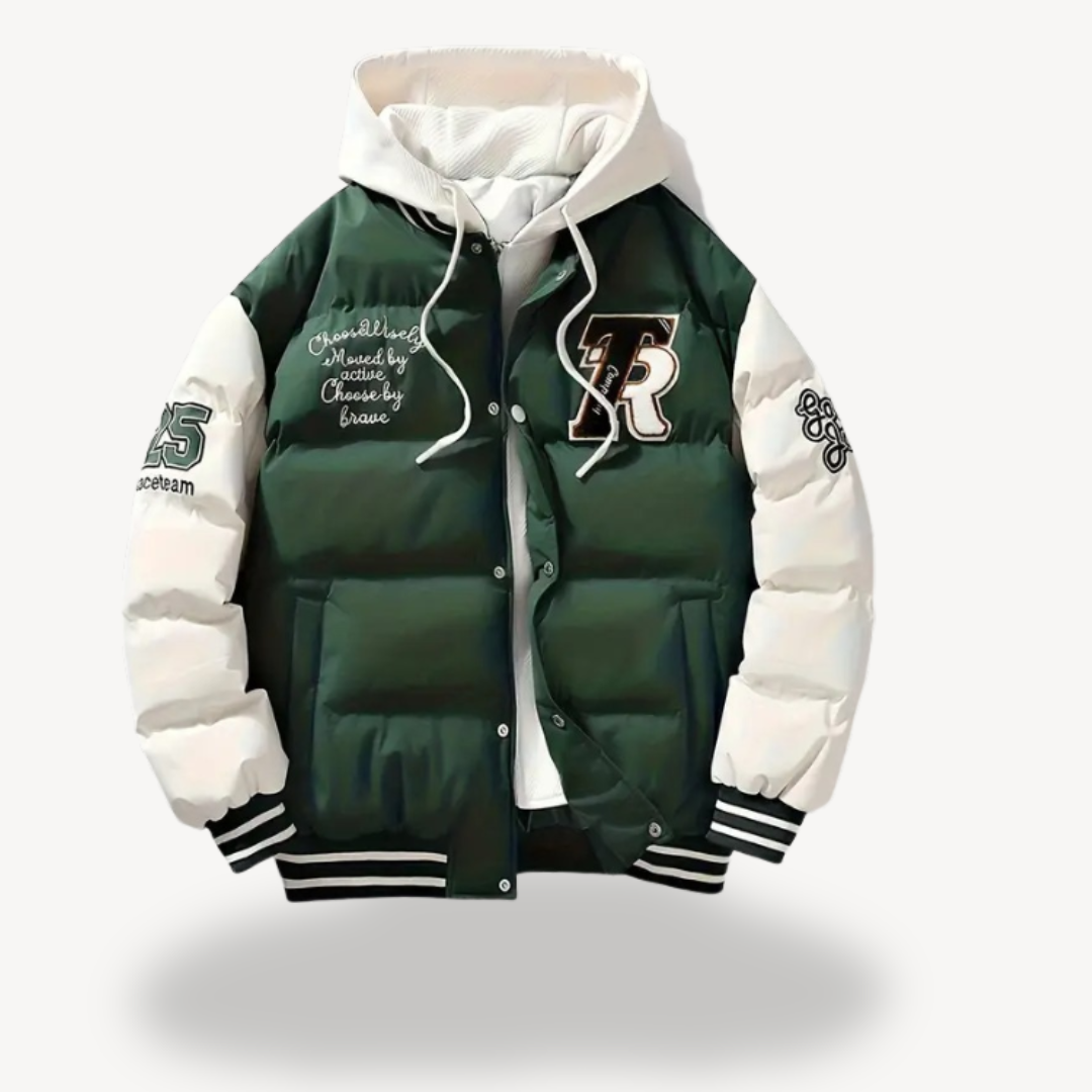 Elarova | Winterparka aus Polyester mit Kapuze für Herren