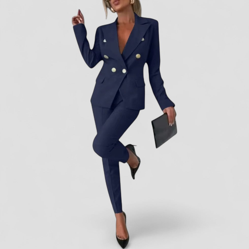 Elarova | Zweireihiges Anzug-Set für Damen