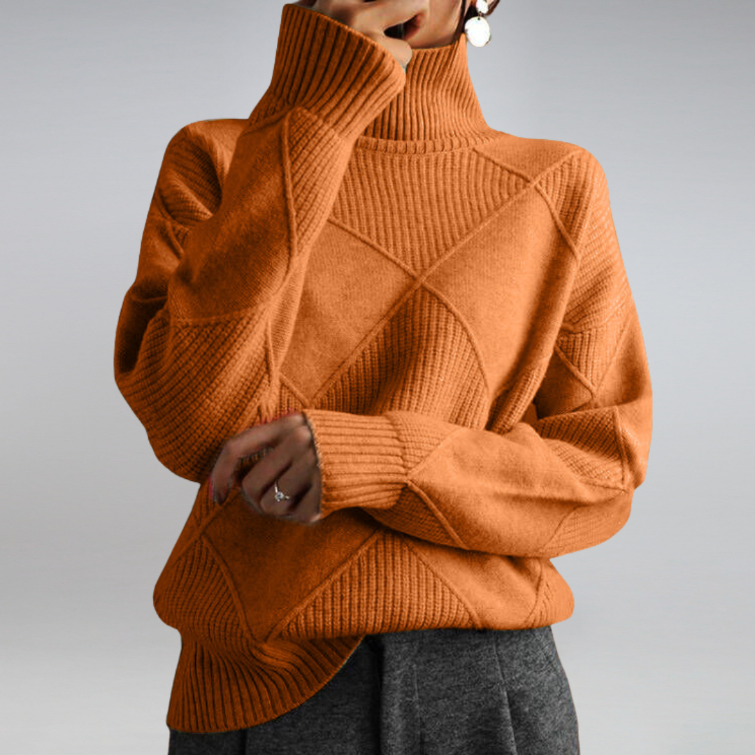 Elarova | lockere Passform Pullover Strickpullover Damen Strickwaren