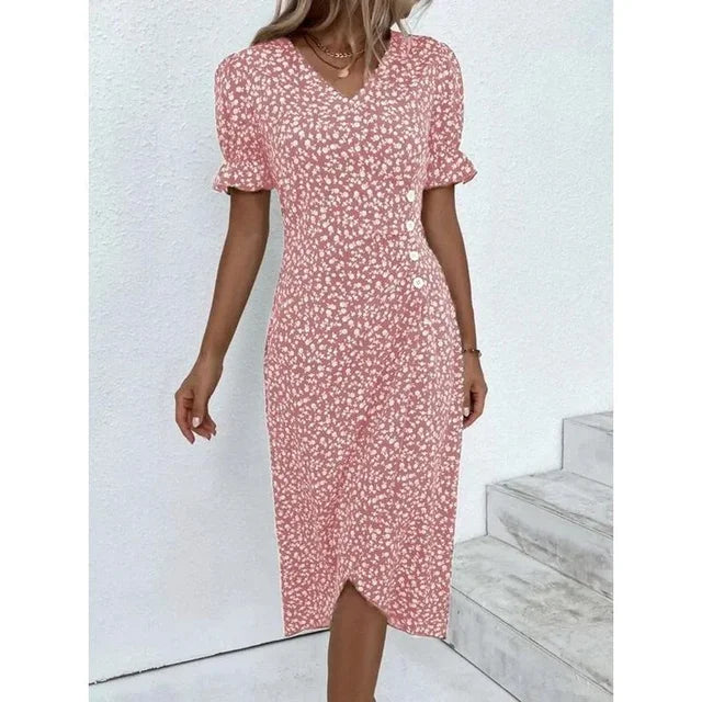 Variant image for Isabelle™ – Damen Kleid mit Blumenmuster Atmungsaktiv und Figurschmeichelnd-1