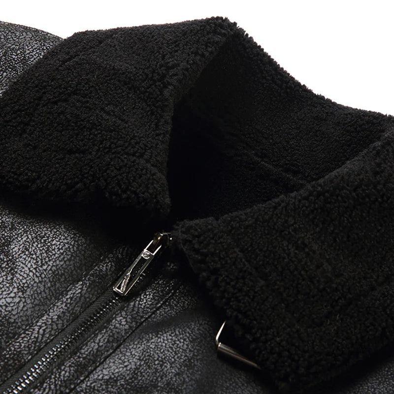 Elegante Herren Lederjacke im Vintage-Stil