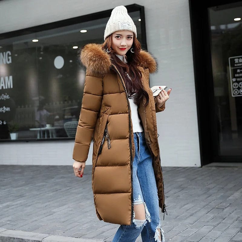 Elarova | Eleganter Mantel mit Kapuze für Damen