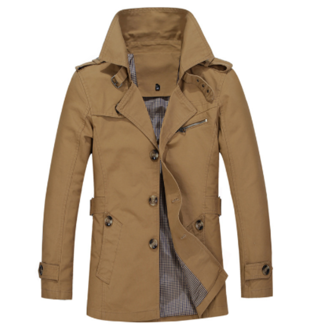 Elarova | Eleganter Trenchcoat für Herren