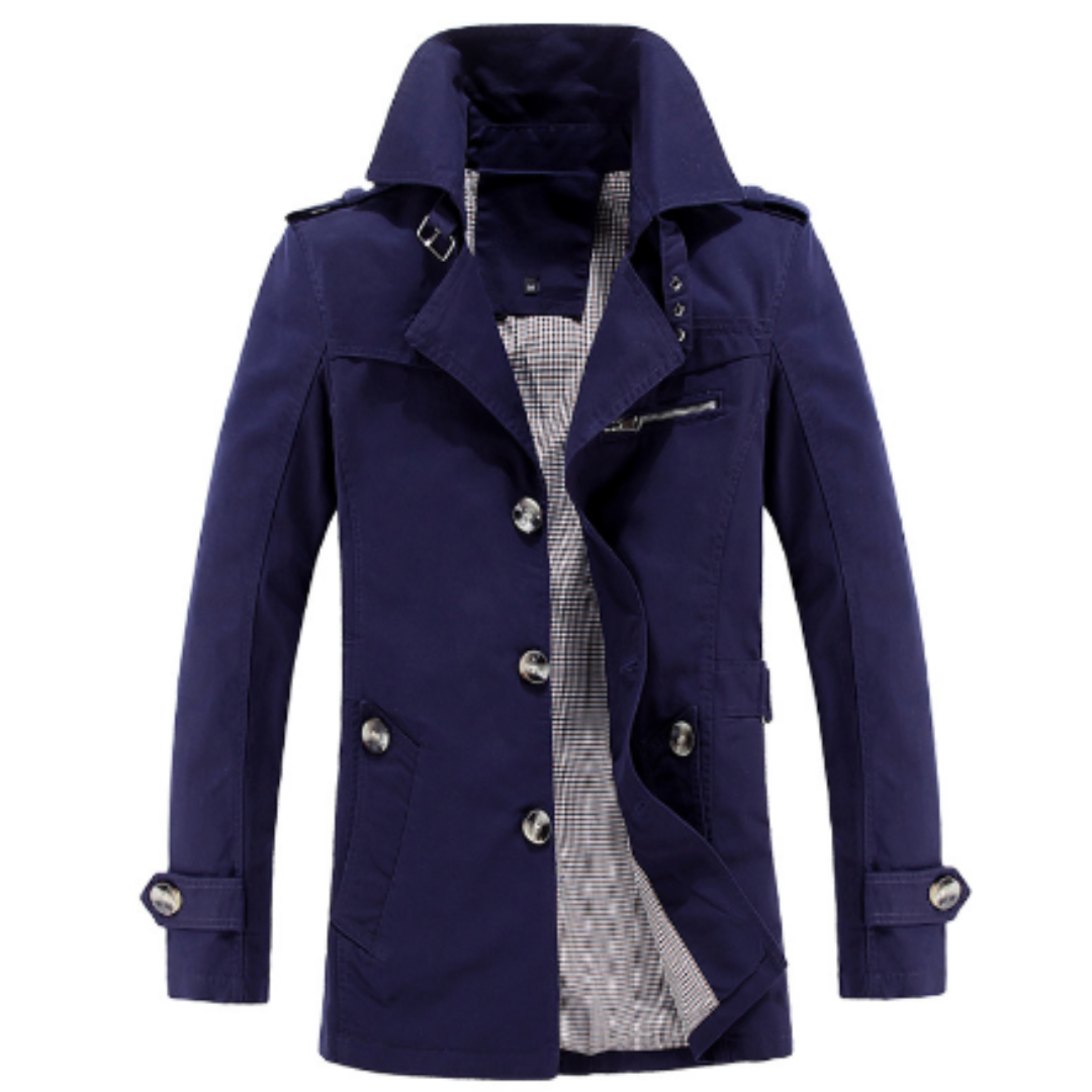 Elarova | Eleganter Trenchcoat für Herren