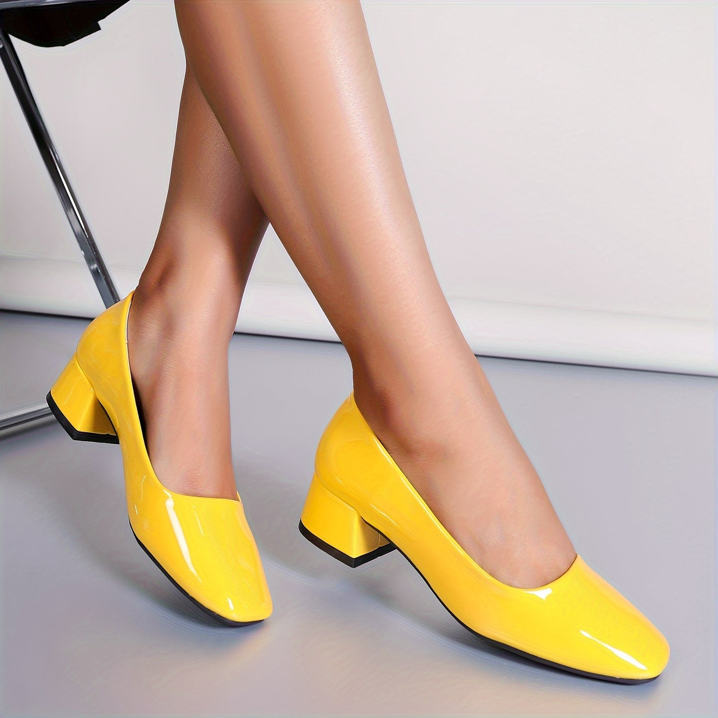Eleganza™ – Modische Damen Pumps mit Bequemem Blockabsatz