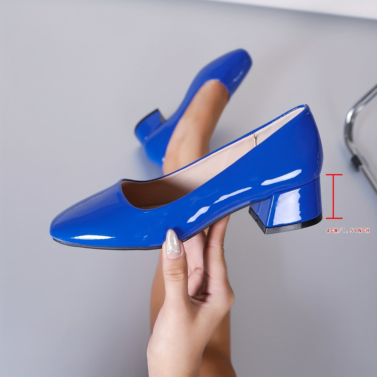 Eleganza™ – Modische Damen Pumps mit Bequemem Blockabsatz