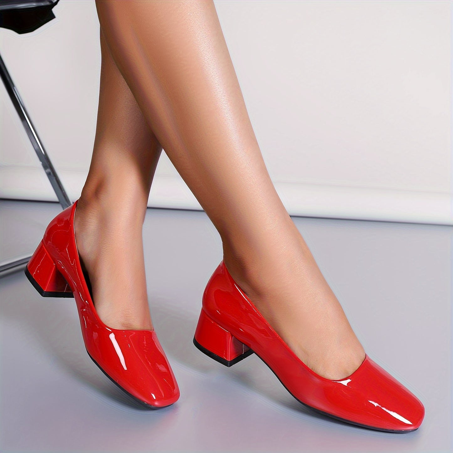 Eleganza™ – Modische Damen Pumps mit Bequemem Blockabsatz