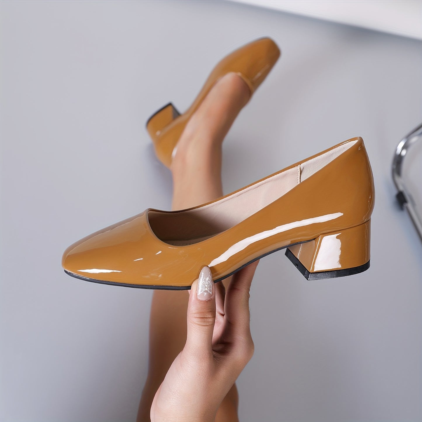 Eleganza™ – Modische Damen Pumps mit Bequemem Blockabsatz