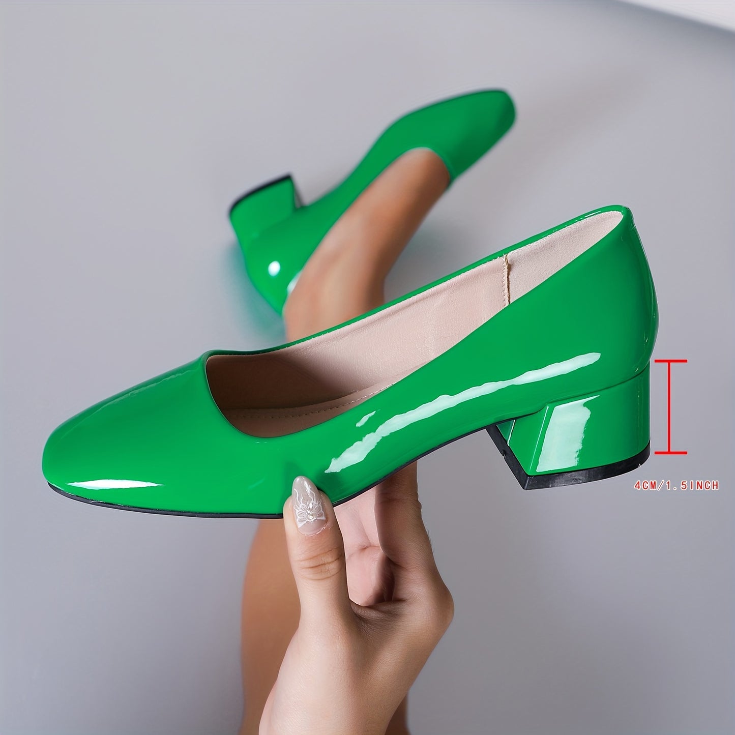 Eleganza™ – Modische Damen Pumps mit Bequemem Blockabsatz